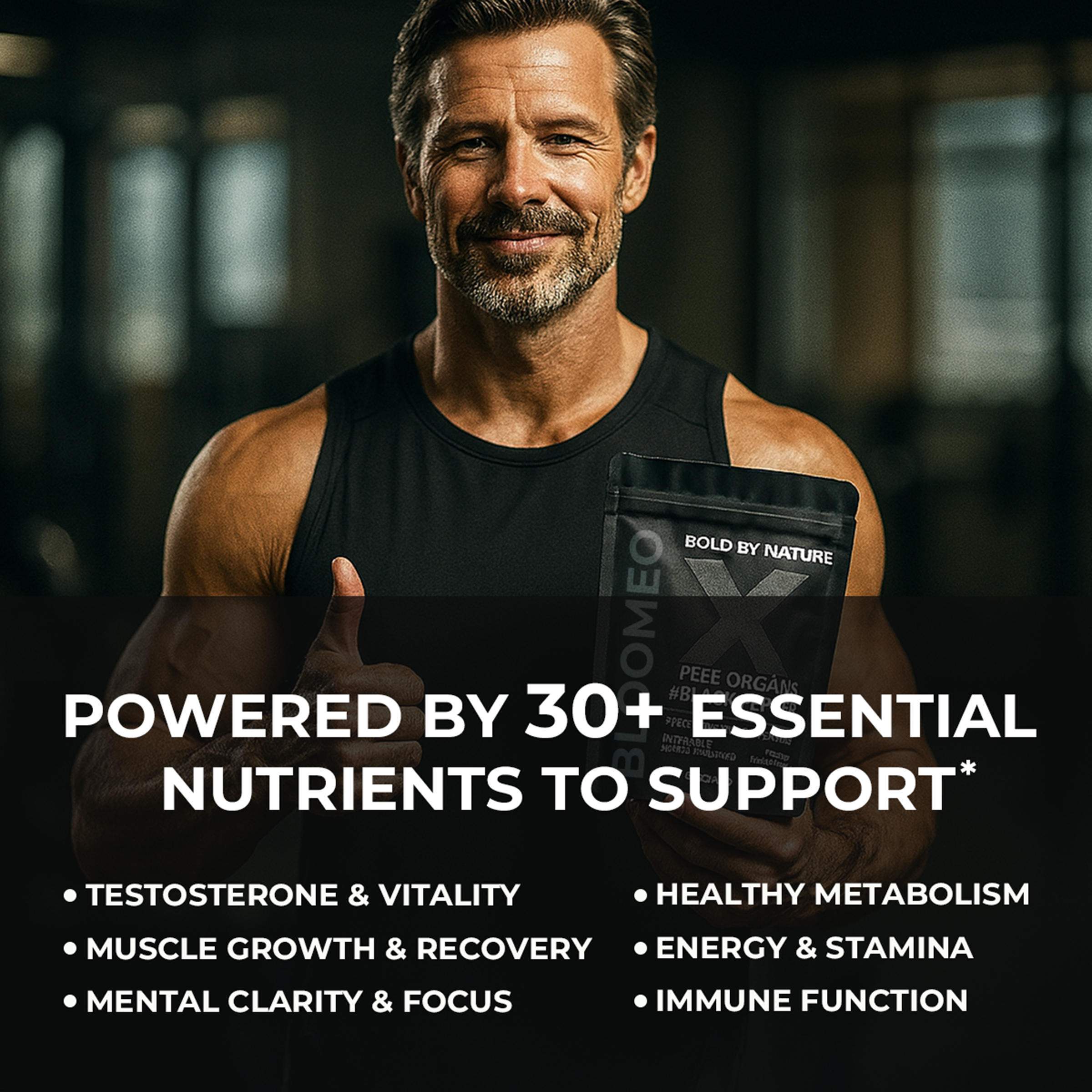 Bloomeo X – Beef Organ Supplement for Men – 100% Grass-Fed Beef Liver, Kidney, Heart, Testicle, Prostate & Bone – Primal Men’s Vitality Formula for Test, Energy, Immunity & Overall Health – 120 Capsules
