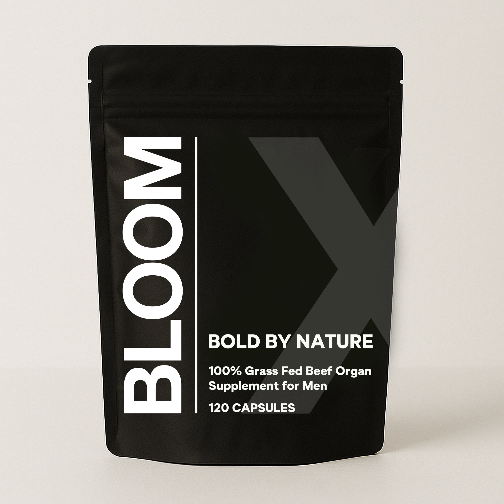 Bloom X – Beef Organ Supplement for Men – 100% Grass-Fed Beef Liver, Kidney, Heart, Testicle, Prostate & Bone – Primal Men’s Vitality Formula for Test, Energy, Immunity & Overall Health – 120 Capsules