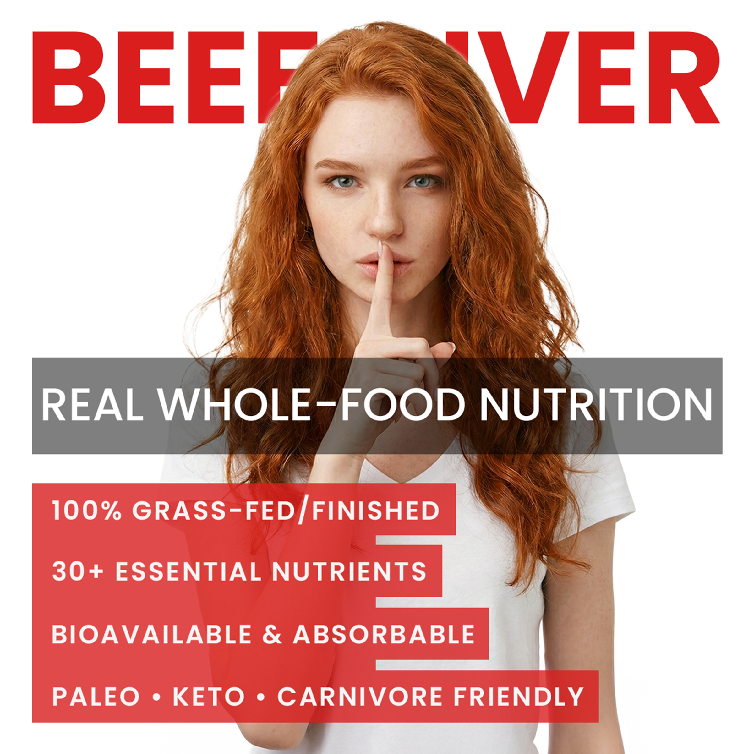 Beef Liver Capsules – USA-Made (Value Pack) Whole Food Source of 30+ Bioavailable Nutrients: Vitamin A, B12, Folate, Heme Iron, Zinc for Energy, Immunity, Skin – 100% Grass-Fed Beef Organ Supplement