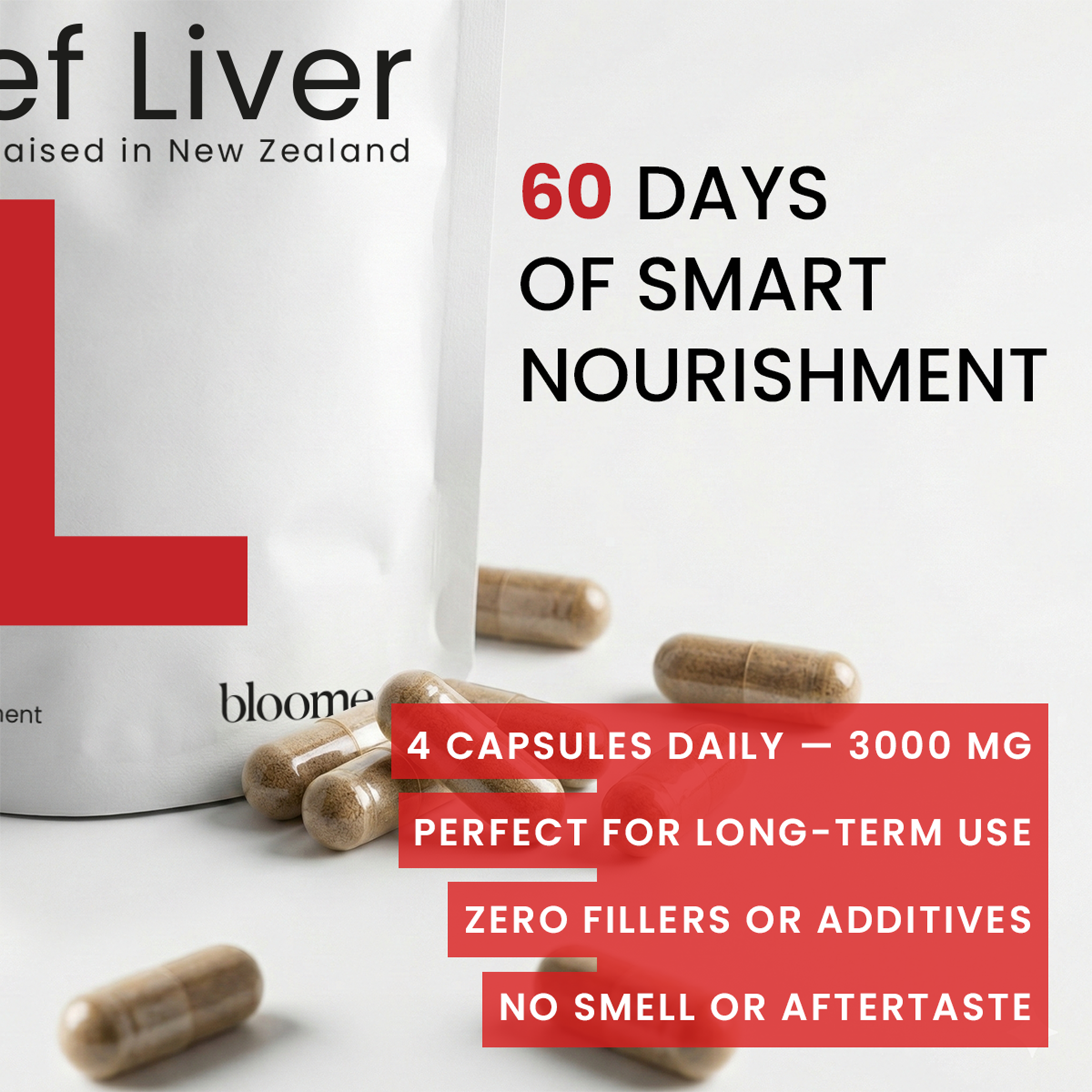Beef Liver Capsules – USA-Made (Value Pack) Whole Food Source of 30+ Bioavailable Nutrients: Vitamin A, B12, Folate, Heme Iron, Zinc for Energy, Immunity, Skin – 100% Grass-Fed Beef Organ Supplement