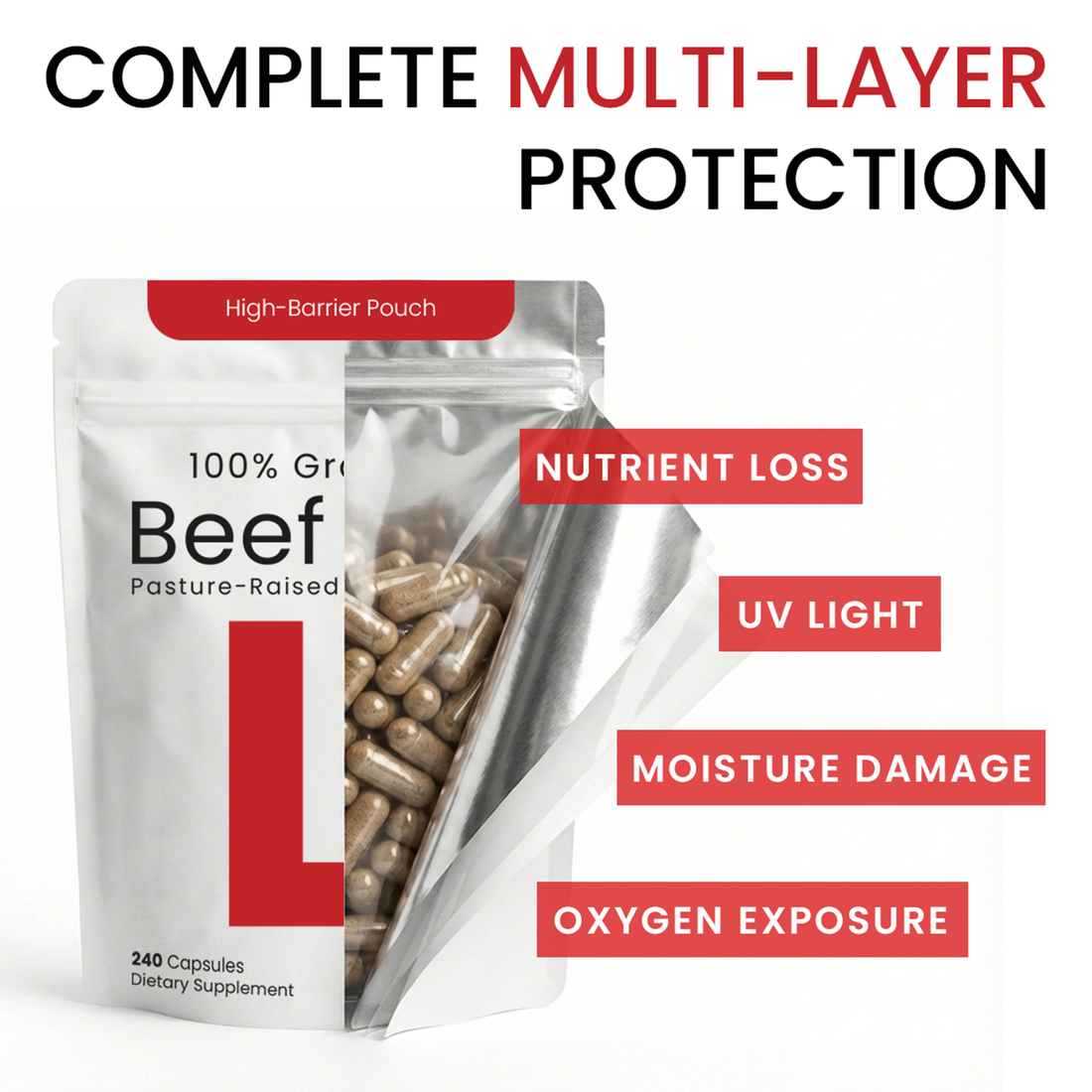 Beef Liver Capsules – USA-Made (Value Pack) Whole Food Source of 30+ Bioavailable Nutrients: Vitamin A, B12, Folate, Heme Iron, Zinc for Energy, Immunity, Skin – 100% Grass-Fed Beef Organ Supplement