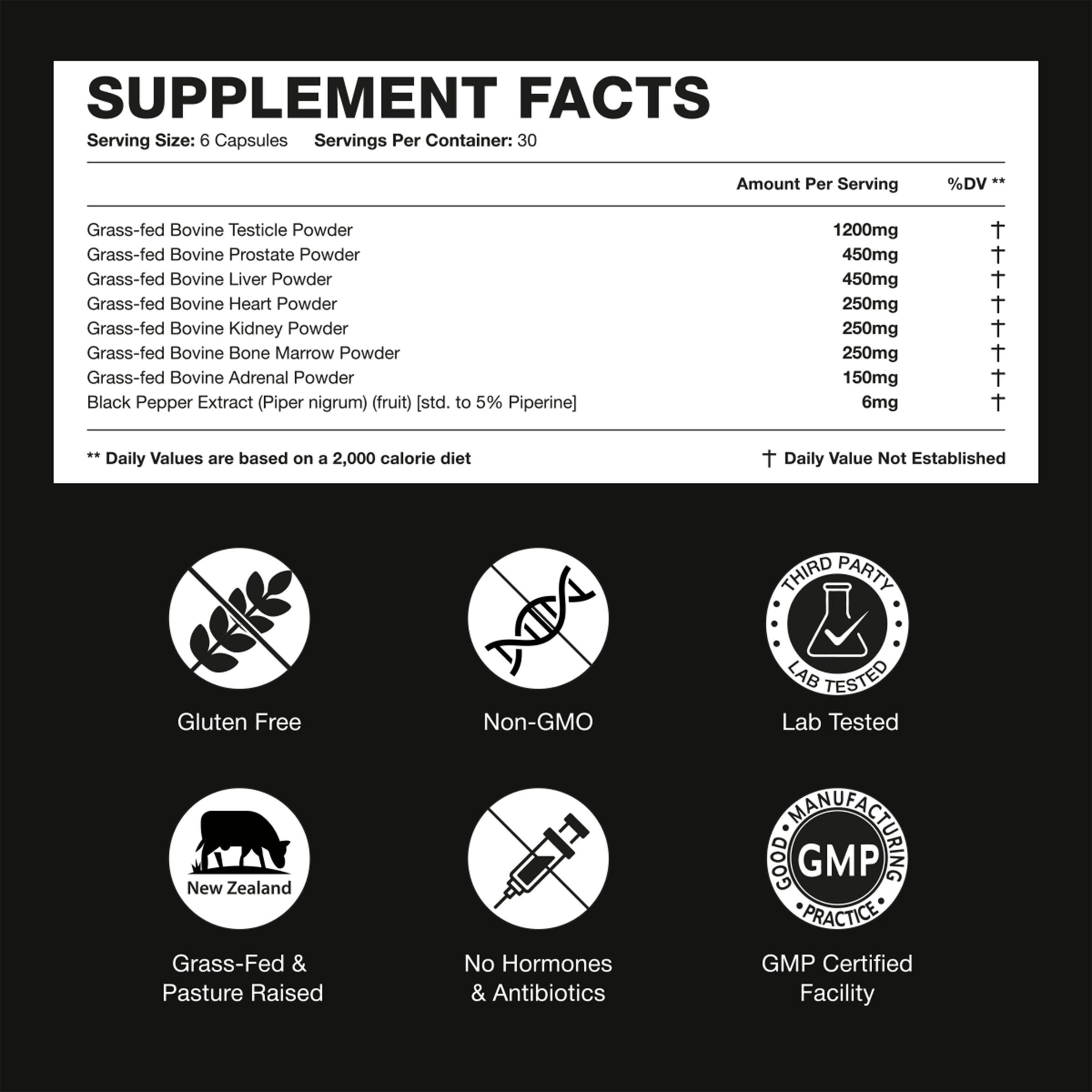 Bloomeo X – Beef Organ Supplement for Men – 100% Grass-Fed Beef Liver, Kidney, Heart, Testicle, Prostate & Bone – Primal Men’s Vitality Formula for Test, Energy, Immunity & Overall Health – 120 Capsules
