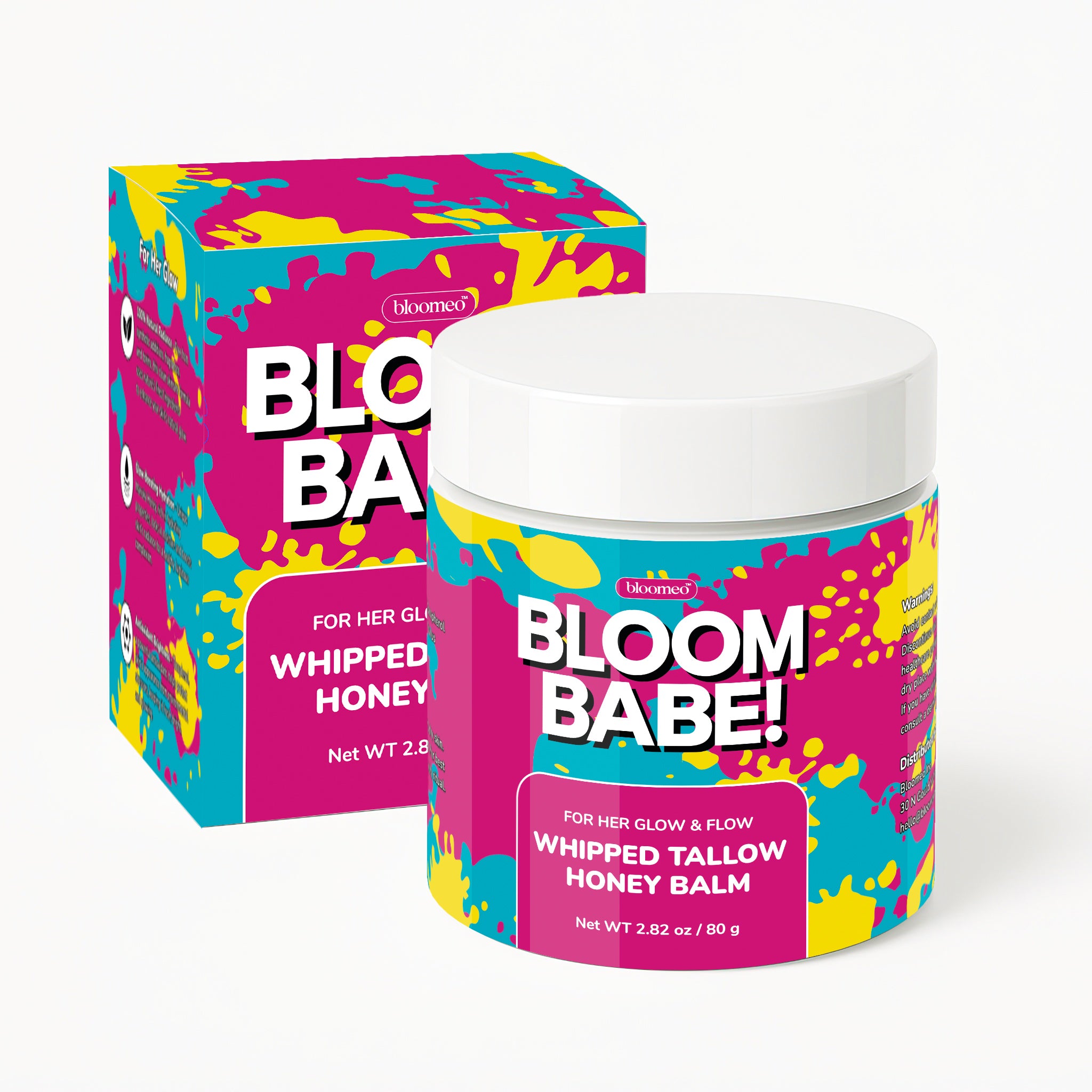 Natural Tallow and Honey Skin Care Balm - 100% Grass Fed Whipped Beef Tallow Face Moisturizer for Women’s Skin - Lip, Face & Body Cream with Raw Manuka Honey, Jojoba & Sweet Almond Oil - 2.82 oz